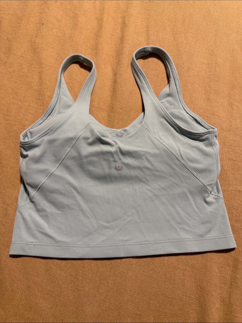 lululemon athletica Pale Blue Supportive Crop Sports Bra